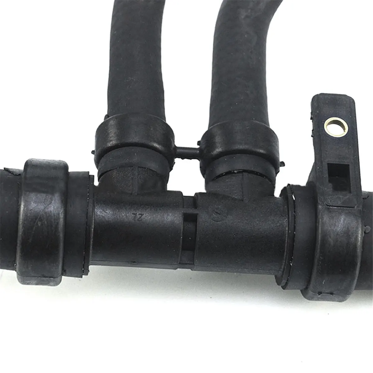 #76T 135254 Radiator Tank Outlet Pipe Lower Water Hose for Peugeot Citroen,Engine Cooling Hoses,(rubber)