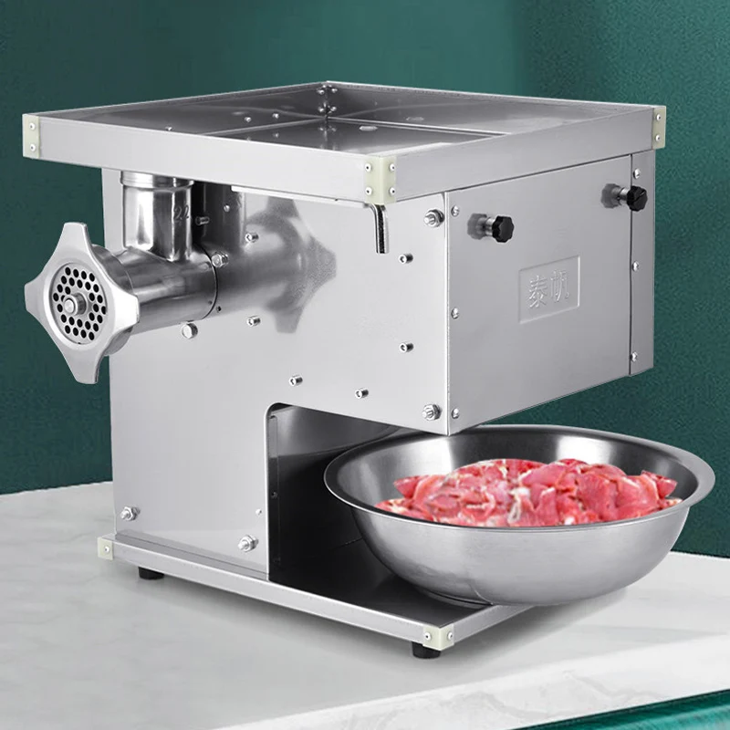 ماكينة تقطيع اللحوم المطحونة الكل في واحد ماكينة تجارية عالية الطاقة لسطح المكتب من الفولاذ المقاوم للصدأ ماكينة تقطيع اللحوم متعددة الوظائف