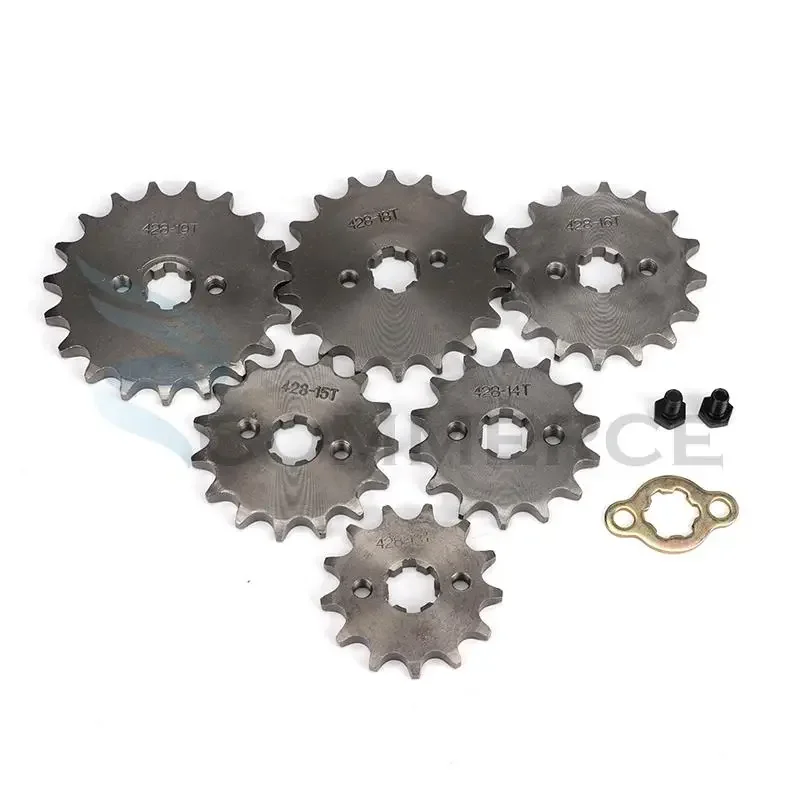 

428 # Передняя звездочка двигателя 20 мм 10T-19T для KAYO BSE SSR SDG Dirt Bike ATV Quad Go Kart Мотоцикл Багги Скутер