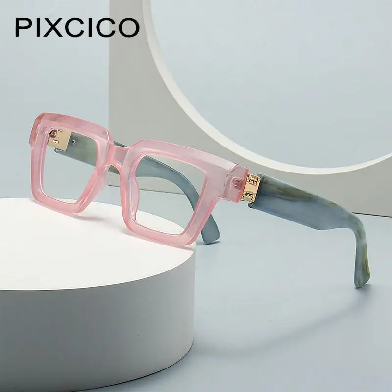 R56754 Brand Design Retro Reading Glasses for Women Fashion Luxury Legs Large Size Square Presbyopic Eyewear Dioptric +1.0~+3.0