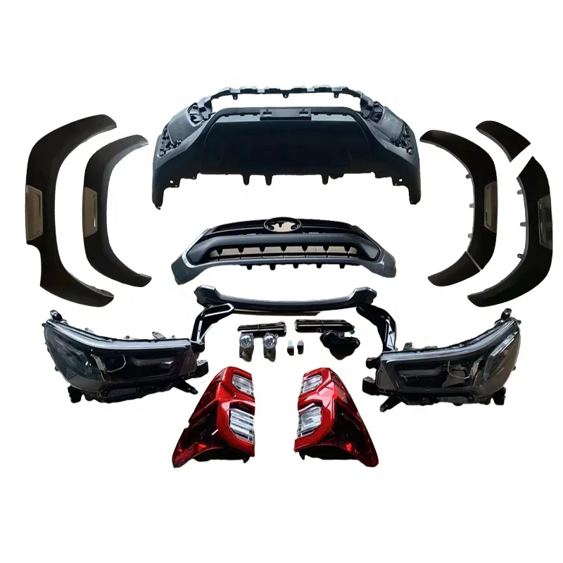 

For Hilux Revo 2016-2018 Upgrade 2021 Front Bumper Pick Up Body Kit Car Body Kits