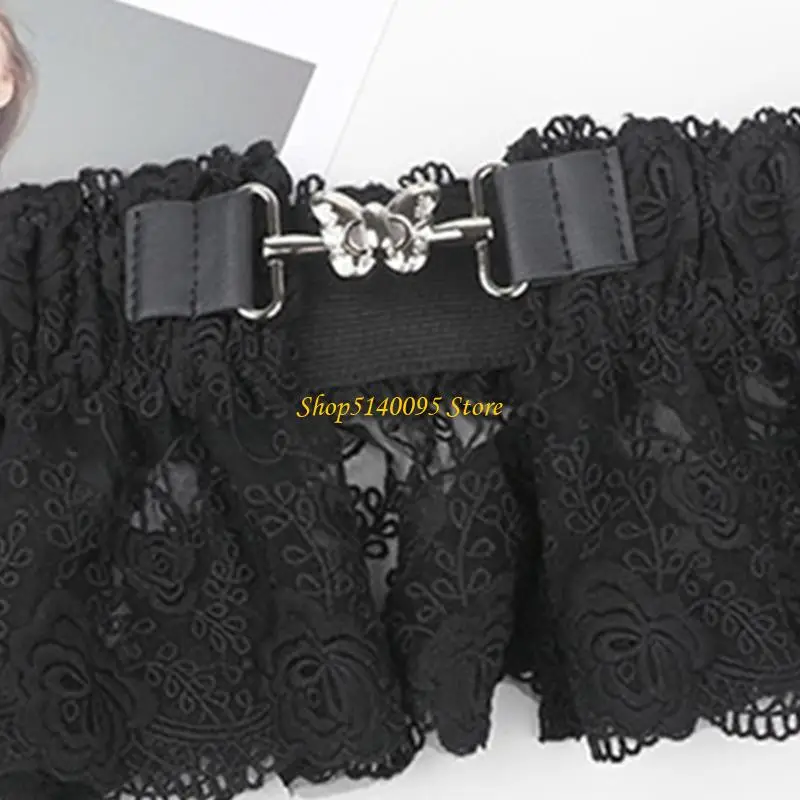 DXAE Black Body Shaping Belt Moisture Wicking Fabric Ergonomic Design For Teachers Tourists Extended Wear