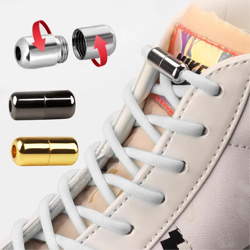 

2/10Pcs No Tie Shoelaces Semicircle Buckle Connector No-Tie Button for Adult & Kids Sneakers Quick Lazy Shoe Laces Buckle String
