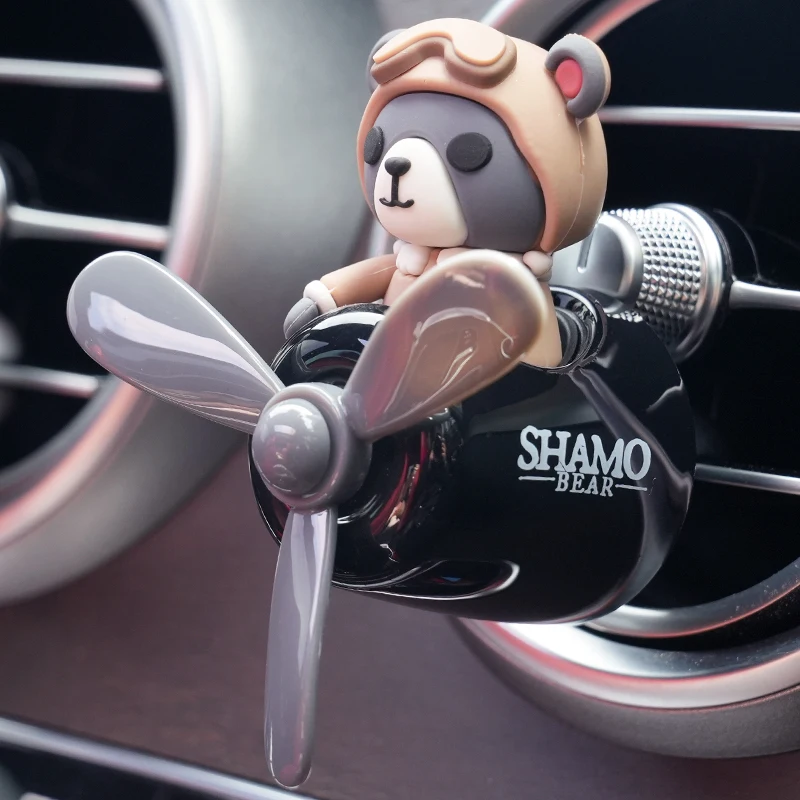Unscent No Perfume DIY Fragrance cool fun pilot rotate plane ornament car accessories interior decoration air freshener diffuser - view 3