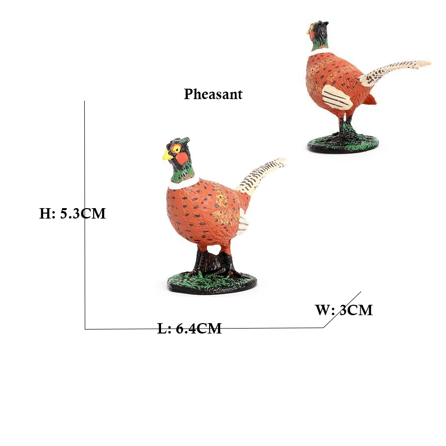 Sowa Flamingo Turcja Tukan Seahawk Model Figurki Zwierząt Plastikowy Ptak Zabawka Figurka Dżungla Przygody Dzieci Prezenty Leśny Zoo