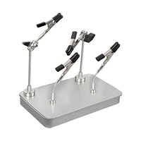 NEWACALOX Helping Hands Soldering Circuit Board Holder Magnetic Third Hand Tools with Metal Tool Box for Electronic Repair Tool