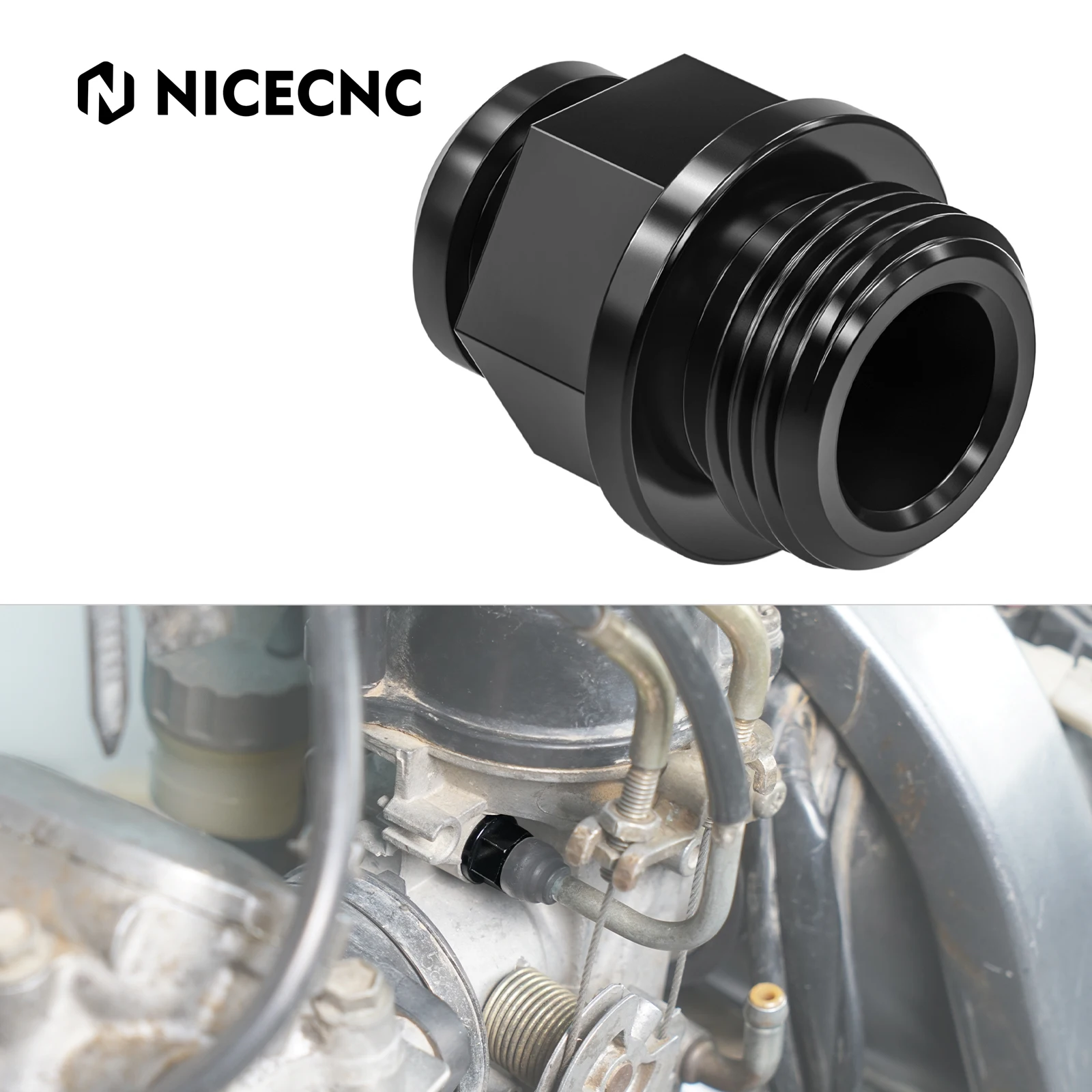 

Motorcycle Aluminum Choke Cable Fitting for Suzuki DR650 S SE 1996-2024 DR650S DR650SE Throttle Choke Wire Fitting Connector