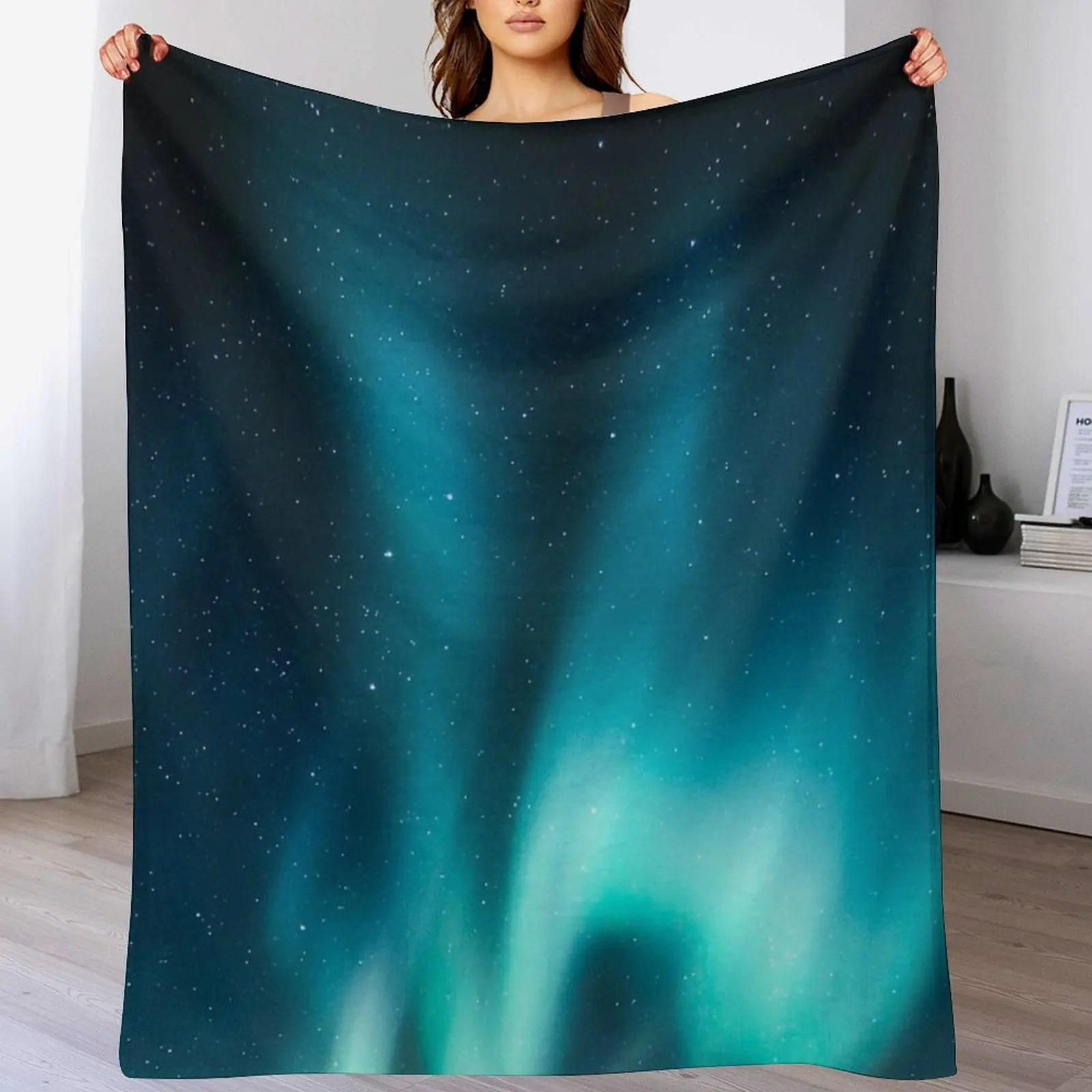 

AURORA BOREALIS Throw Blanket Thermal for sofa warm winter blankets and throws Blankets