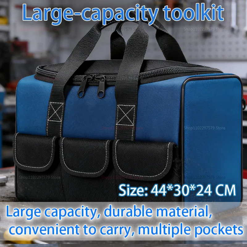

New Tool Bag With More Capacity Waterproof Multi Pockets Tool Organizer Tool Pouch for Electrician Tools Large-capacity toolkit