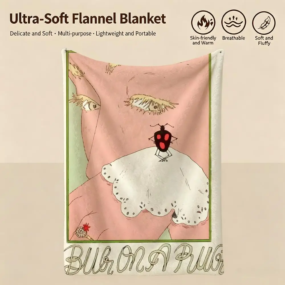 artist S-Simone Goder-r Throw Warm Soft Flannel Blanket, Multi-use for Sofa Bed Camping Travel Nap