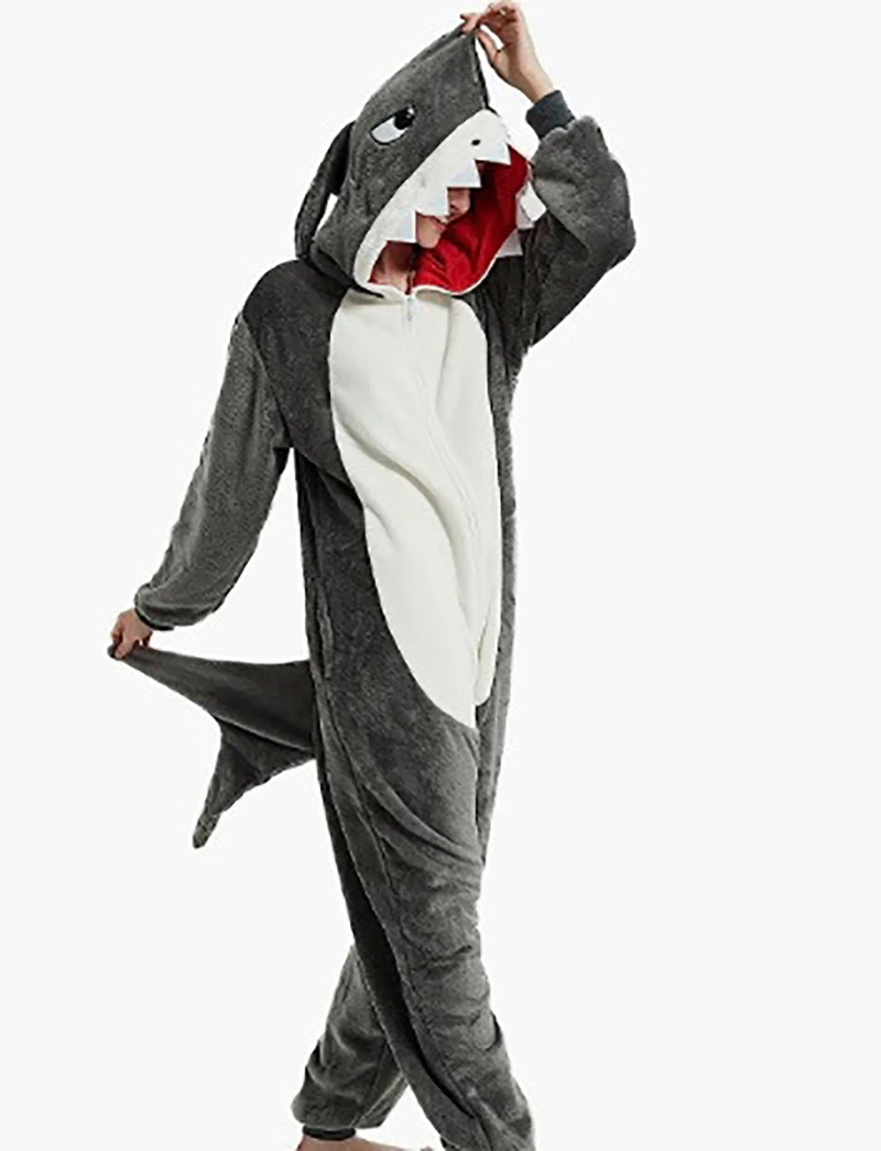 New Adult Shark Costume Halloween Animal Performance Costume Pajamas Party Makeup Ball Drama Stage Performance Costume