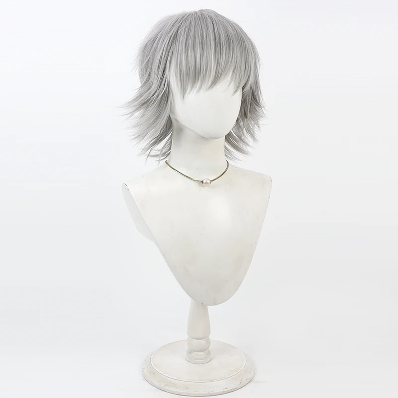 게임 길티 기어 해피 카오스 코스프레 가발 할로윈 카니발 파티 소품 합성 머리 내열성 섬유 + 가발 모자