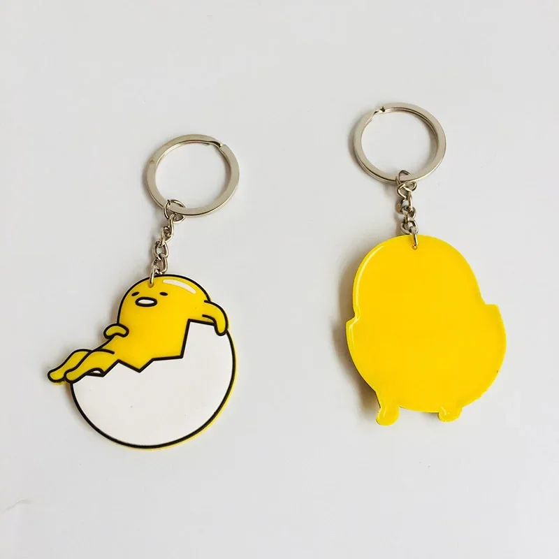 Sanrio Gudetama Anime Schlüsselanhänger Handykette Schlüsselanhänger Student Geschenk Lustiges Ei Taschenanhänger Lanyard Cartoon Schlüsselanhänger Spielzeug Dekor