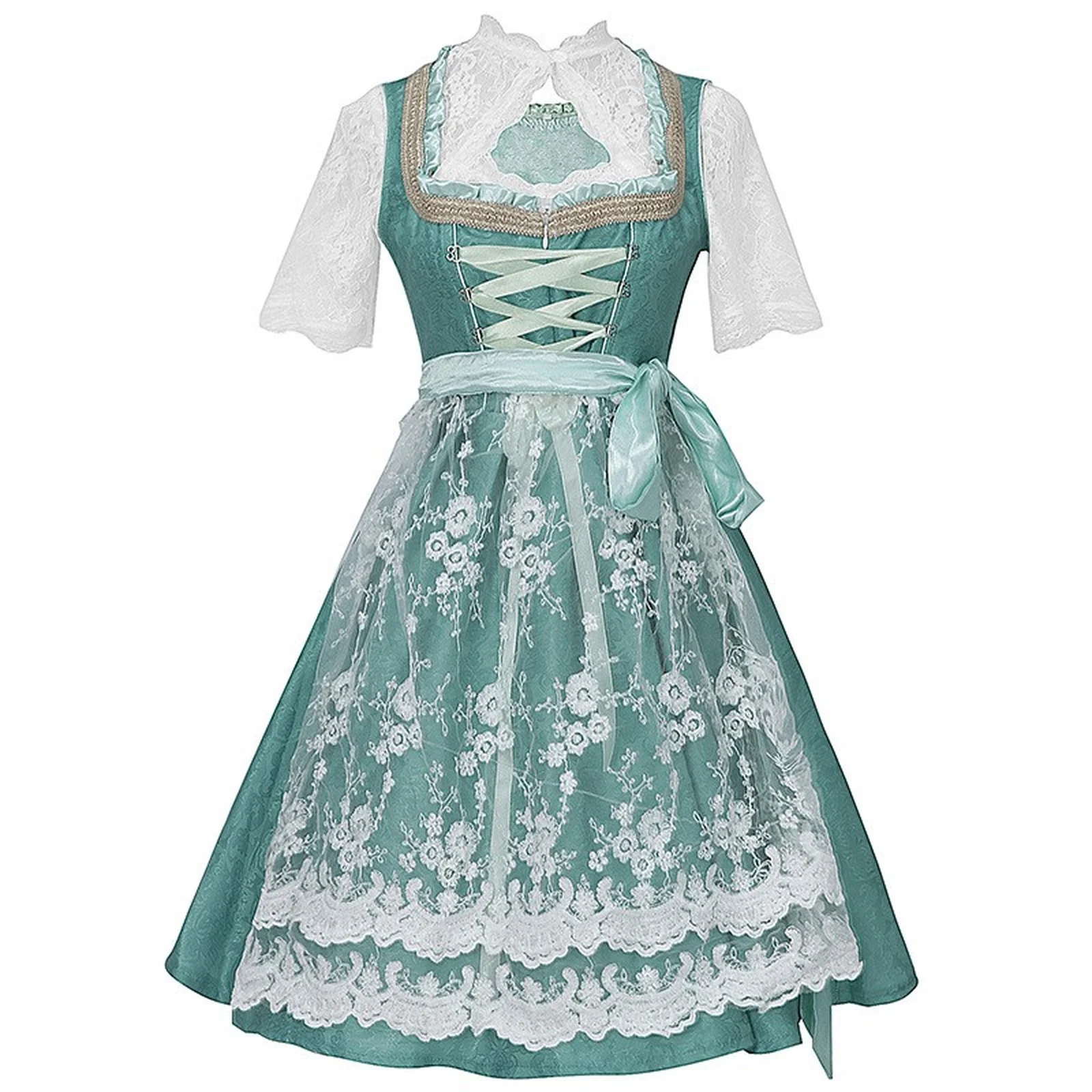 

2025 New Munich Beer Festival Bavarian Dress Beer Dress Stage Performance Costume Munich Beer Festival Dress in Three Colors cos