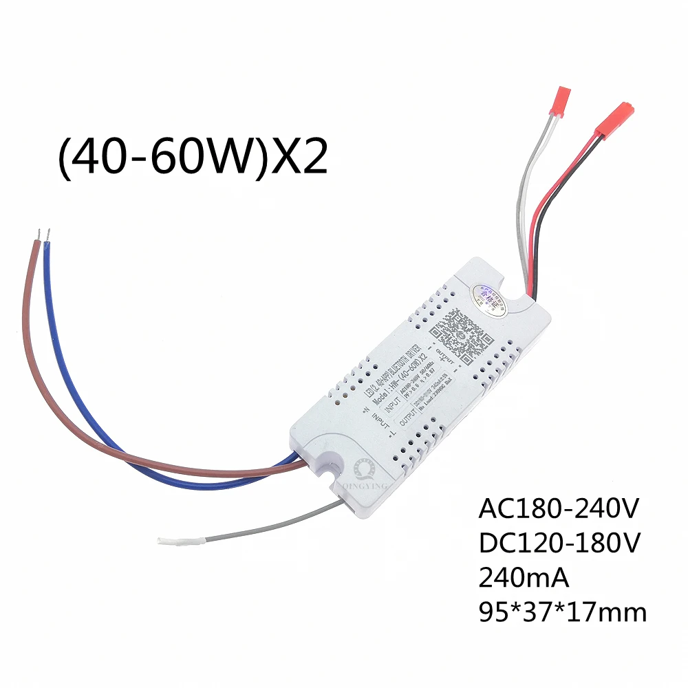 Driver de led inteligente 2.4g, 40w 50w 60w 80w 120w 240w 300w, controle remoto por aplicativo, fonte de alimentação, adaptadores de escurecimento e