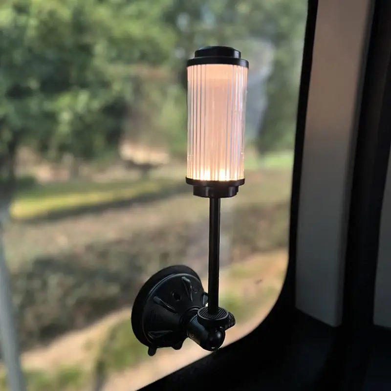Camping Lantern Stand Camping Non-Slip Lamp Pole Camping Lamp Accessories With Suction Cup Screw Lightweight Lantern Post For