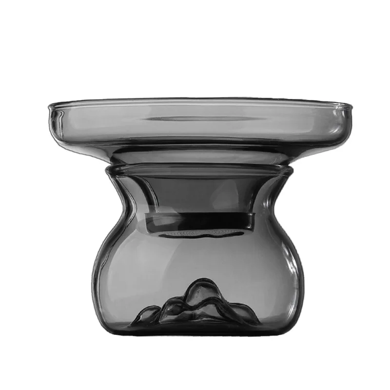 

Office borosilicate glass viewing mountain modeling tea partition filter funnel tea separation tea brewer filter leak