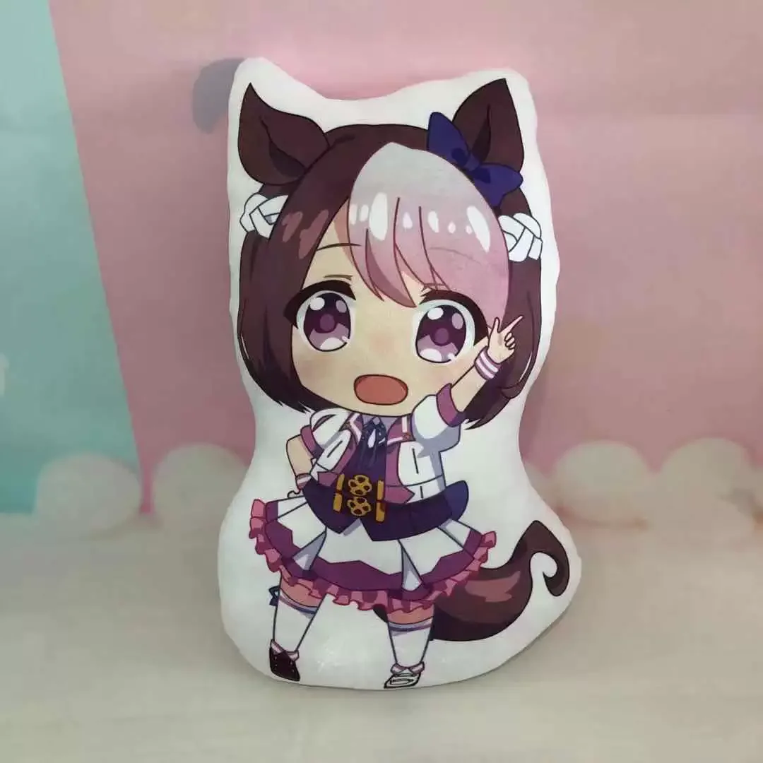Uma Musume Pretty Derby Plush Stuffed Cushion Decor Anime Girls Cosplay Throw Pillow Office Back Plush Cushions