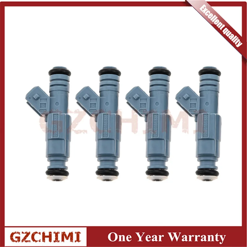 

4Pcs Car Fuel Injectors For Land Rover Freelander MG ZT ROVER 75 Tourer 1.8 16V BMW E28 E30 E34 L4 L6 V12 M10 0280155885