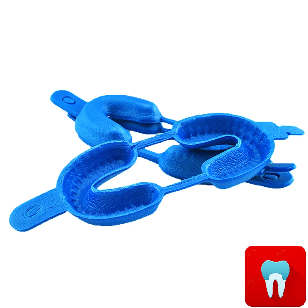 Disposable Dental Tray Fluorinated Foam Denture Base Dental Color Tray Dentist Material Dentistry Tools