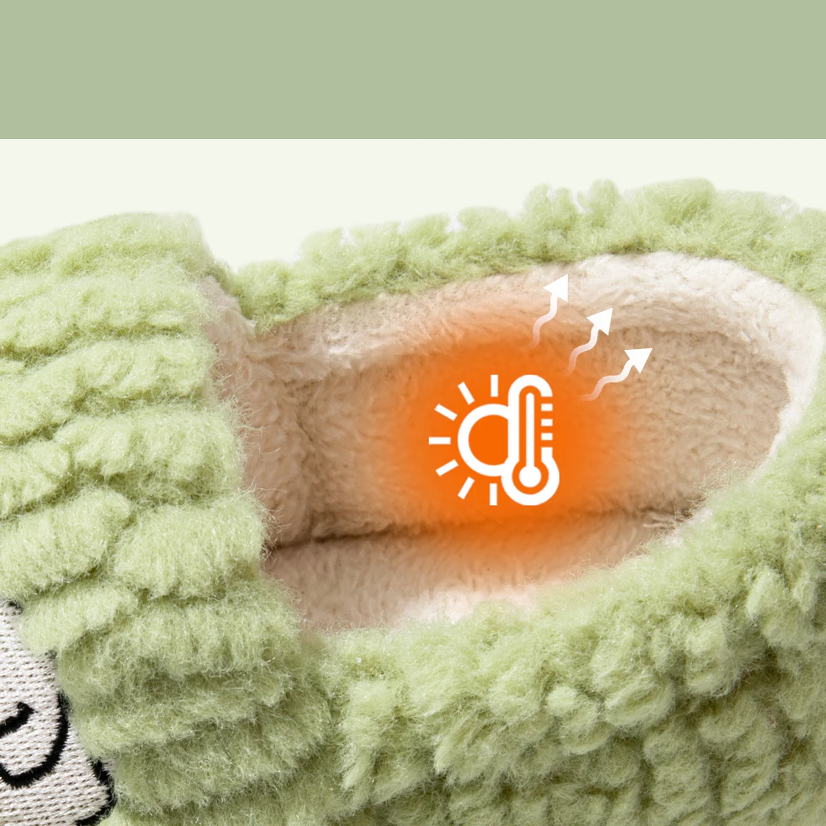 Baumwoll-Hausschuhe für Damen, geeignet für den Heimgebrauch, rutschfeste Einschließungsschuhe für den Innenbereich, dicke Sohle, warm für Paare, Herren-Hausschuhe – Detail 3