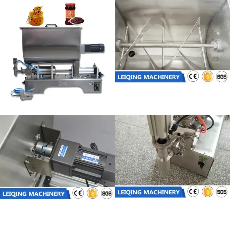 

Pneumatic Mixing Food Filling Machine, High-Accuracy Pump Type for Curry Paste, Jam & Slurry