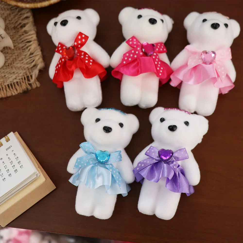 

10pcs/set Wedding Gift Foam Bear Bear Foam Animal Cartoon Mini Bear Flower Bouquet DIY Cartoon Bouquet Valentine's Day