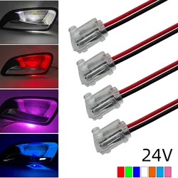 24V Car Ambient LED Light Auto Inner Door Bowl Handle Frame Light Soft Interior Decorative Atmosphere Lamp Universal vehicle