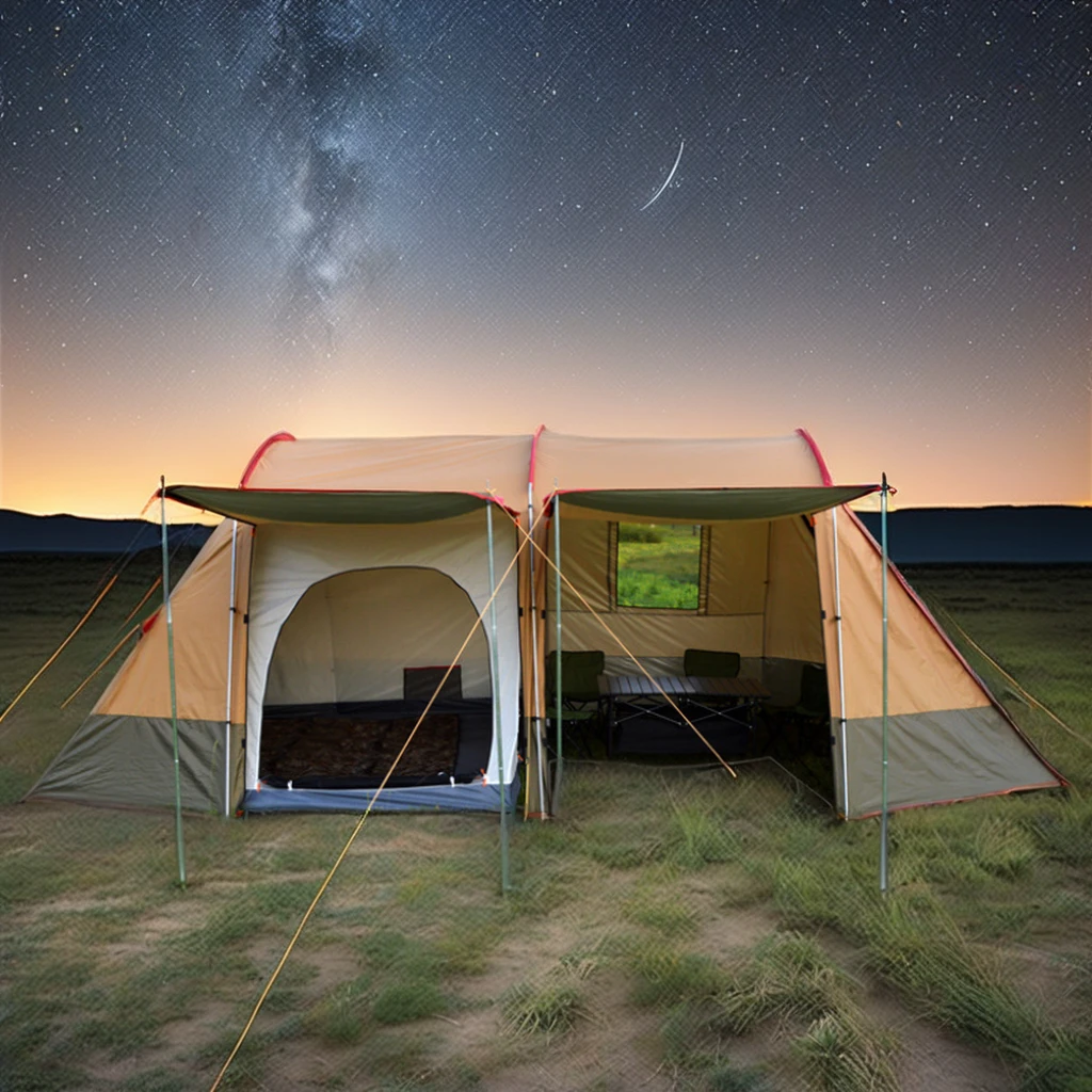 L #Portable 4 Season Tent Ultralight Tunnel Camping Tents 8 Persons Waterproof Outdoor Family Whole Family Tent
