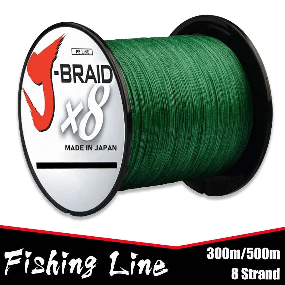 8 Strand 300m 500m Japan Super Strong PE Braided Fishing Line Multifilament Braid Thread 8 Braid 18LB 22lb 35lb 87LBS