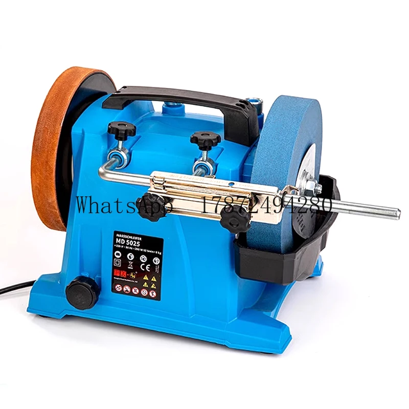 110V/230V Water Cooling Knife Sharpener Machine Wet Stone with Engine Motor Gear Bearing Pump PLC-Core Components Included