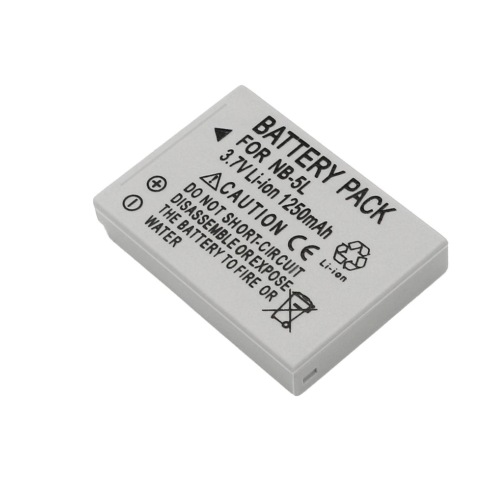 1500 мАч NB-5L Bateria NB 5L NB5L Аккумулятор для камеры Canon Powershot S110 SX200 SX210 SX220 SX230 IS HS IXUS 850 870 800