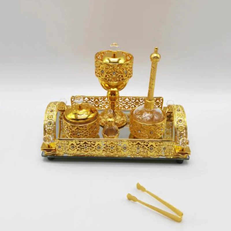 China Home Decoration Gift Gold Plated Censer Set