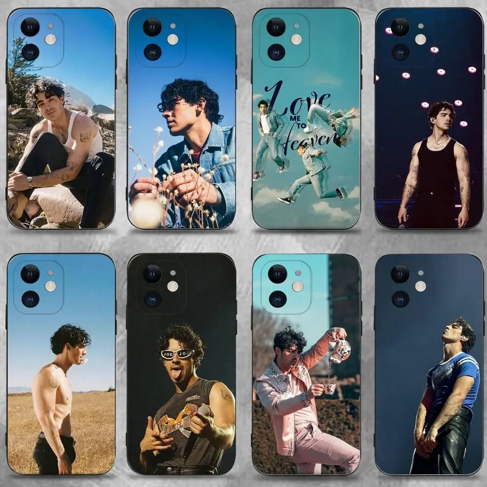 

Singer Joe J-Jonas Phone Case For iPhone 16,15,14,13,12,11 Plus,Pro Max,XS,X,XR,SE,Mini,8,7,Soft Silicone Black Cover