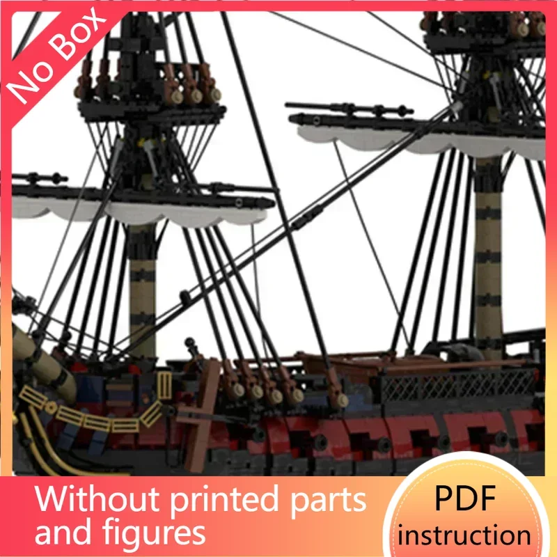 

Military Ship Model Moc Building Bricks French Frigate LEmeraude Technology Modular Blocks Gift Toys DIY Sets AssemblyChristmas