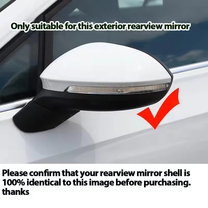 1 pair Side Wing Rearview Mirror Shell For VW Golf 8 MK8 GTE GTD GTI R-Line 2020-2025  Shell Side Mirror Cover Car Accessories