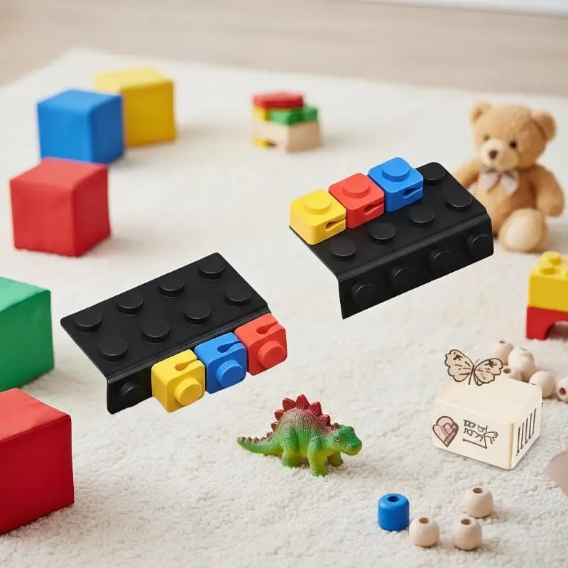 USB Charging Cable and Mouse Line Keeper; Simple Adhesive Desk Clip in Block Shape