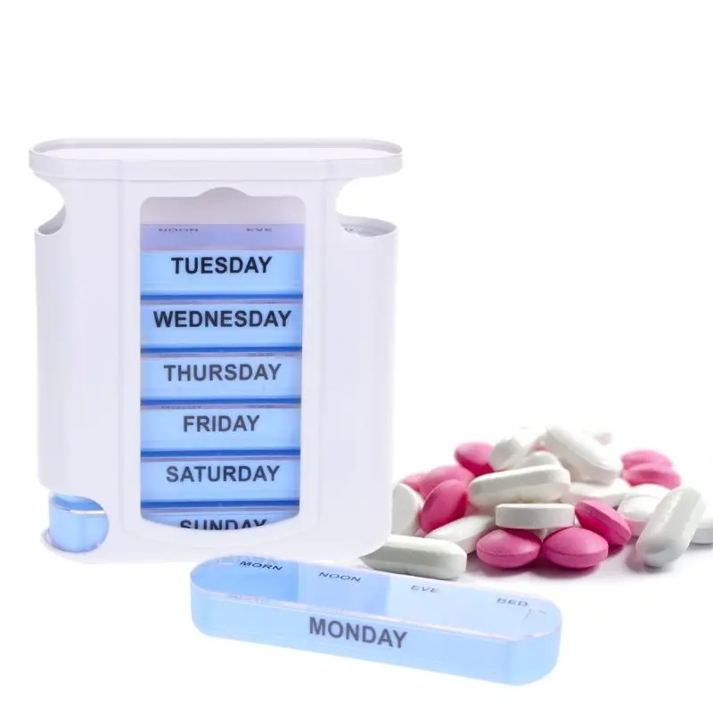 Weekly organized container for Ideal for Medication Vitamin Supplement