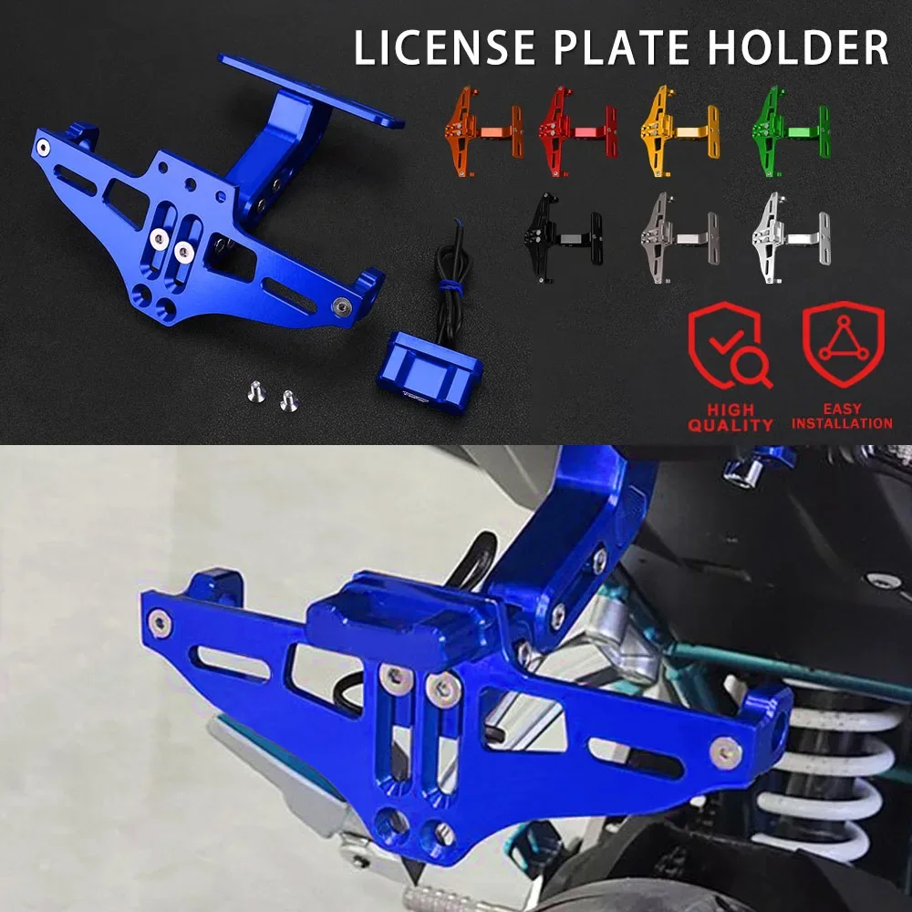 

Motorcycle CNC Rear License Plate Number Holder and Turn Signal Lights For HYOSUNG GT650R GT 650R 2006 2007 2008 2009