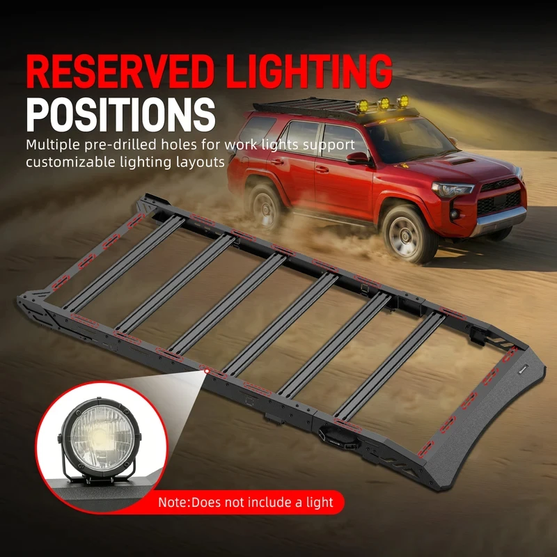 High Quality Q235 Steel Roof Rack Fit 4Runner 2014-2024 Static 700 LBS Dynamic 350 LBS Load Capacity Car Top Luggage