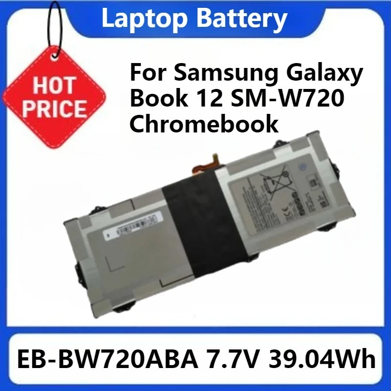 

Для Samsung Galaxy Book 12 SM-W720 Chromebook Titan V2 XE520QAB XE521QA SM-W727V EB-BW720ABA 7,7 В 39,04 Втч Аккумулятор 5070 мАч