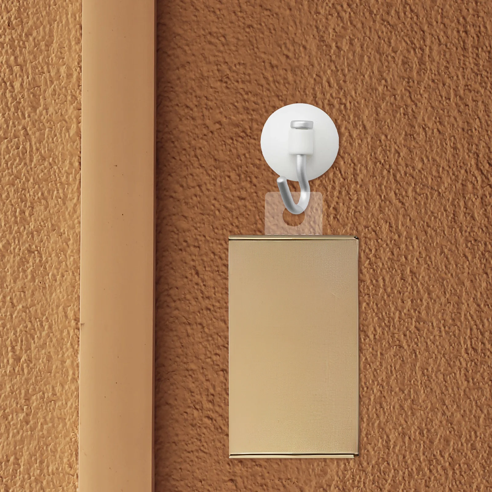 500 قطعة من البلاستيك الشفاف ذاتية اللصق علامات التبويب المعلقة لعرض البضائع بالتجزئة علامات التبويب اللاصقة البلاستيكية القوية #1