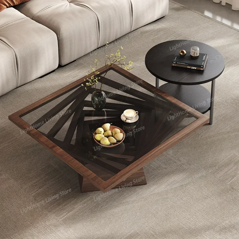 Transparent Minimalist Coffee Table Decoration Standing Aesthetic Nordic Coffee Table Luxury Bedroom Meubles Home Furniture