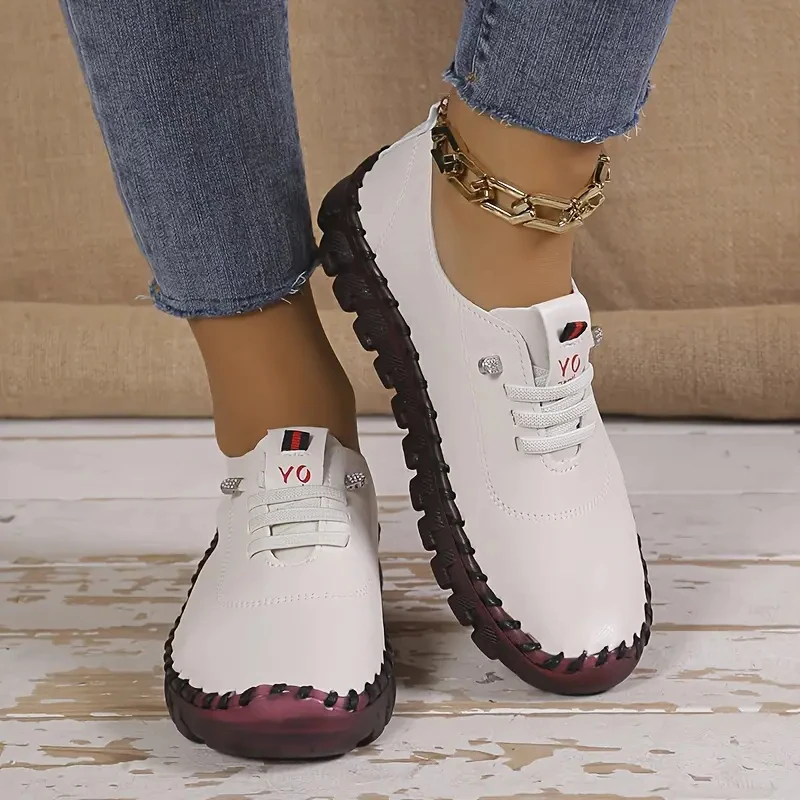 Designer Shoes Casual Sneakers Women Shoes Loafers Platform Shoes Women Lace Up Leather Flats Luxury Female Zapatos De Mujer