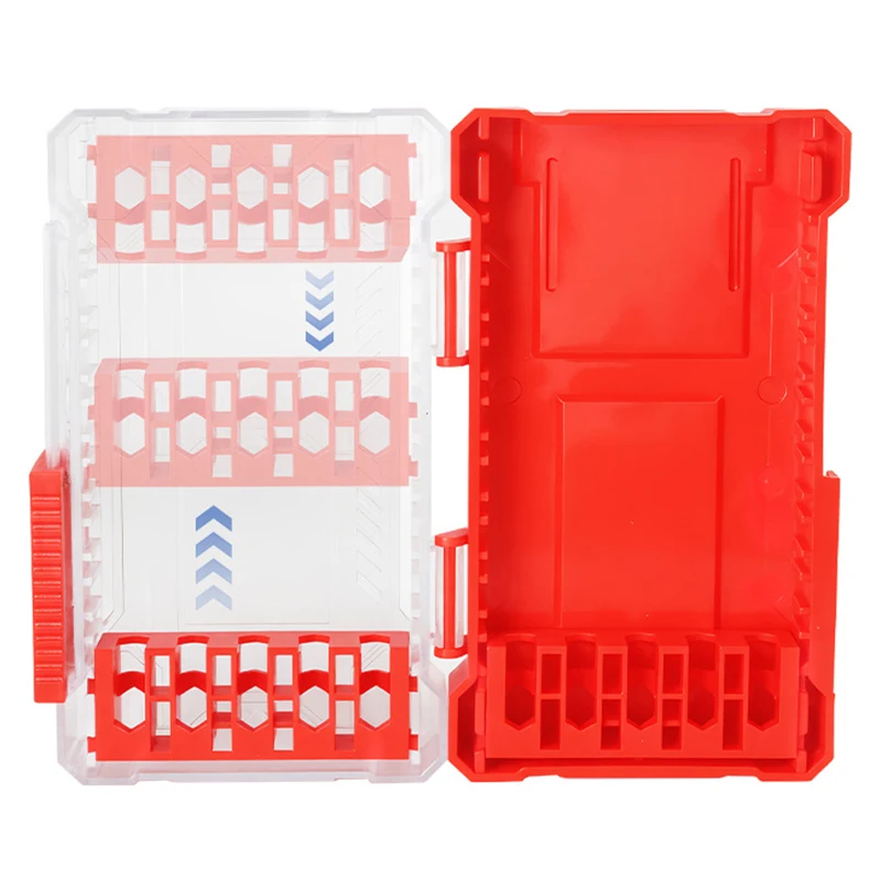 Portable Drill Bit Storage Case - Removable Insert Holder Box for Screwdriver Bits & Drill Bits