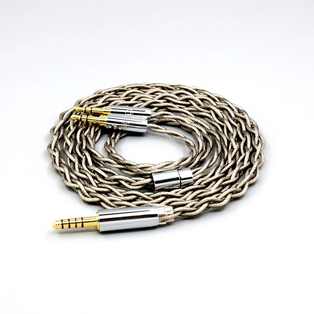 99% reinem Silber + Graphene Silber Überzogene Schild Kopfhörer Kabel Für Hifiman Sundara Ananda HE1000se HE6se DEVA he400se Arya XS