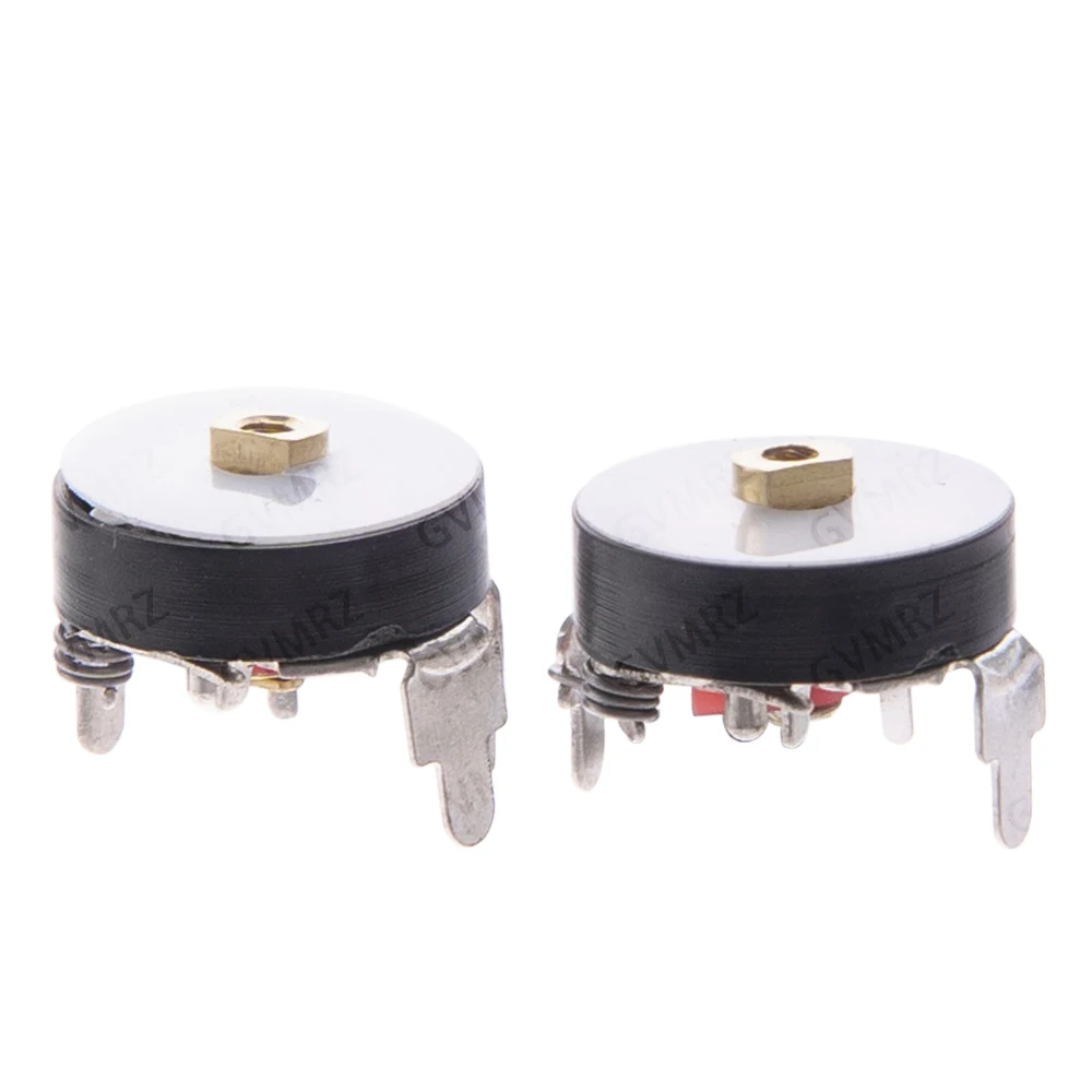 5PCS Straight Angle Radio Potentiometer RV12MM B10K B103 B50K B503 Power Amplifier Volume Potentiometer With Switch 12mm 10K/50K