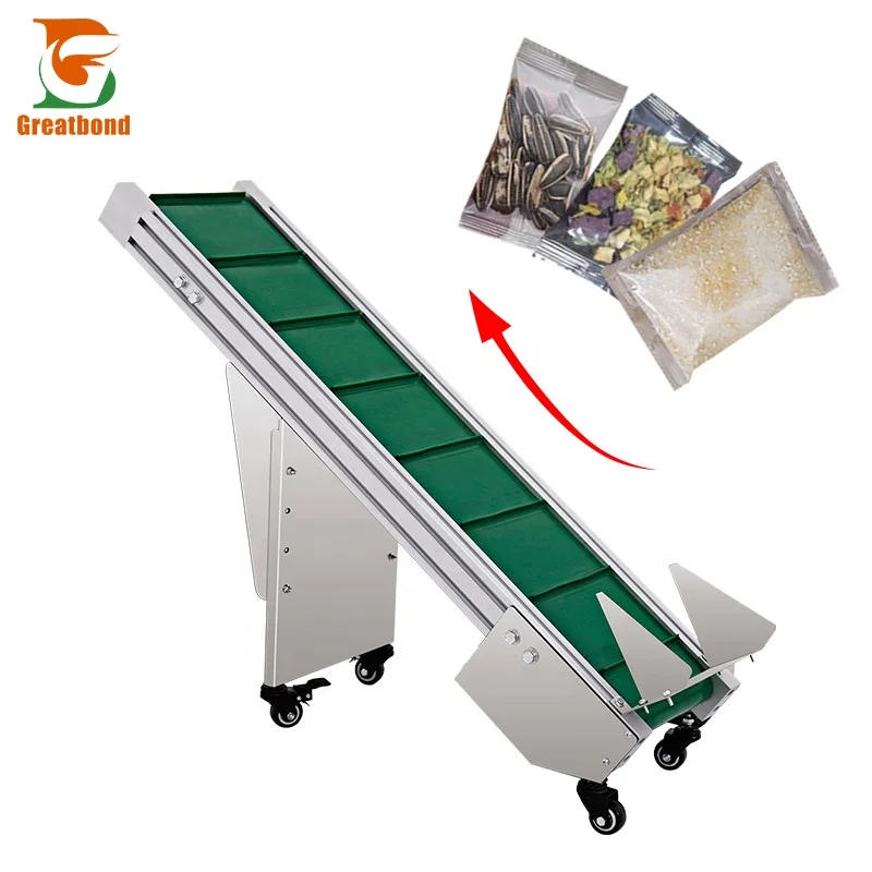 Factory Wholesale Low Price Conveyor Production Line Product Bags Transportation PVC Lifting Elevator Conveyor System Material