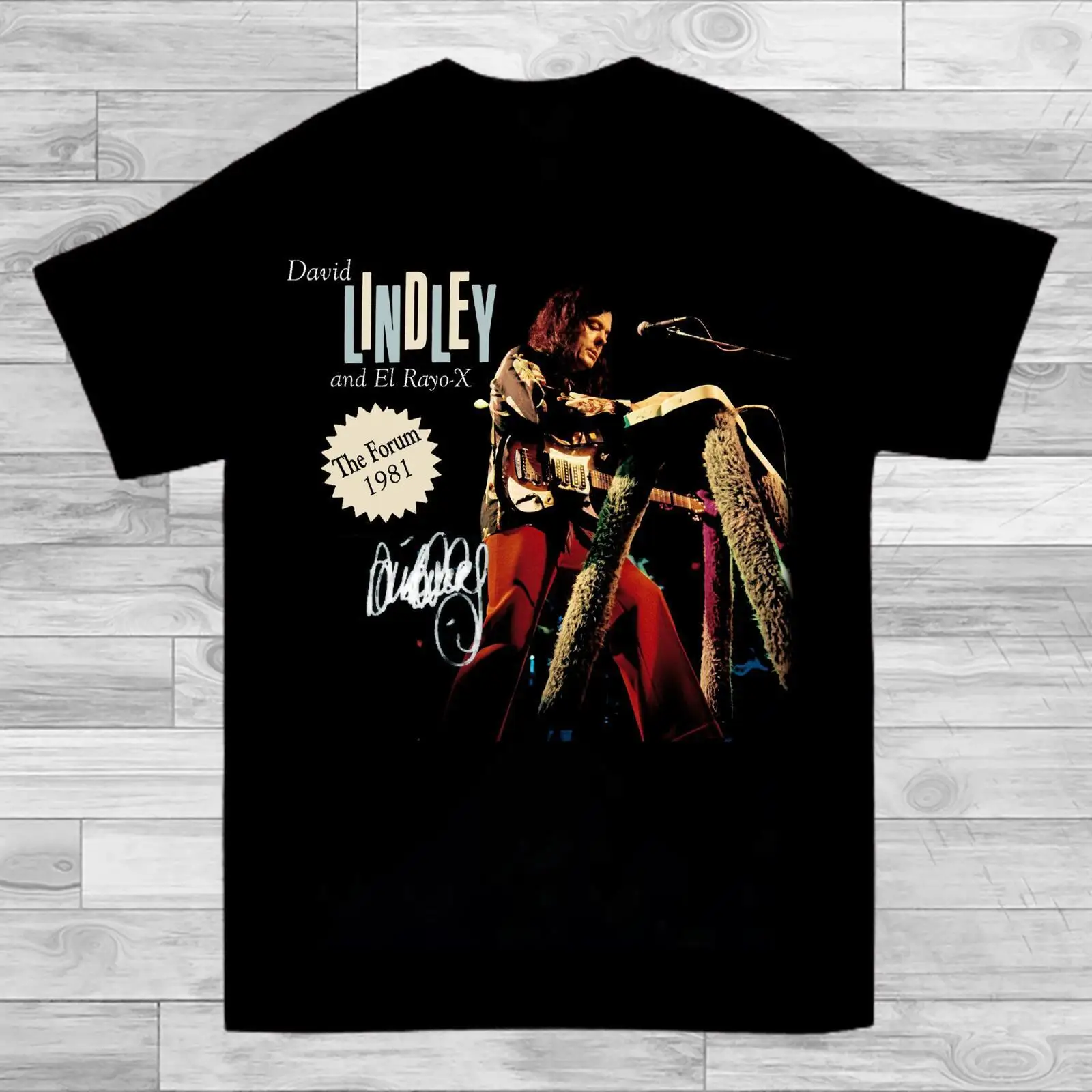 David Lindley and Jackson Browne 1981 Black All Size Unisex T-Shirt TMB581