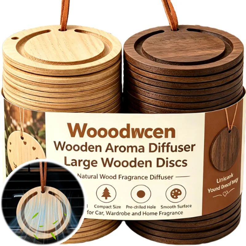 Decoration Elegant Car Car and Home Essential Hanging Aromatic Accessories Cars Diffuser Wooden Hanging Oil Diffuser Ornaments